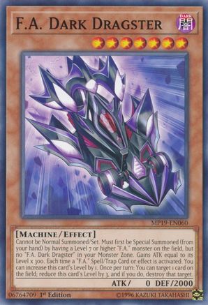 F.A. Dark Dragster (MP19-EN060) - 2019 Gold Sarcophagus Tin Mega Pack Unlimited