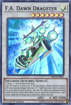 F.A. Dawn Dragster (MP19-EN061) - 2019 Gold Sarcophagus Tin Mega Pack Unlimited