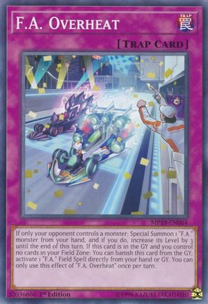 F.A. Overheat (MP19-EN064) - 2019 Gold Sarcophagus Tin Mega Pack Unlimited