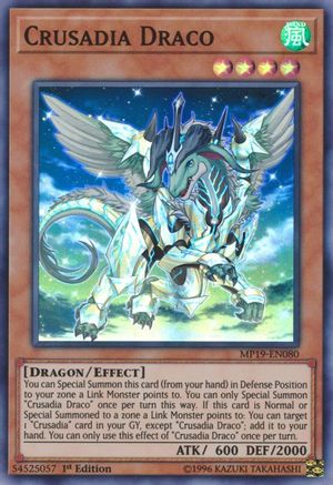 Crusadia Draco (MP19-EN080) - 2019 Gold Sarcophagus Tin Mega Pack Unlimited