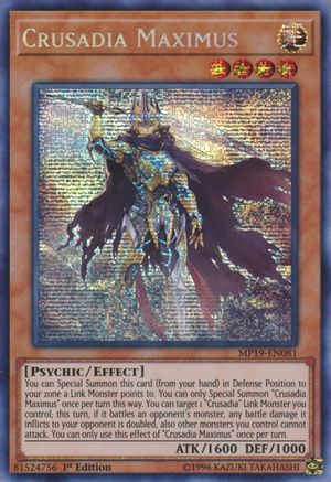 Crusadia Maximus (MP19-EN081) - 2019 Gold Sarcophagus Tin Mega Pack 1st Edition