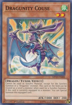 Dragunity Couse (MP19-EN088) - 2019 Gold Sarcophagus Tin Mega Pack Unlimited