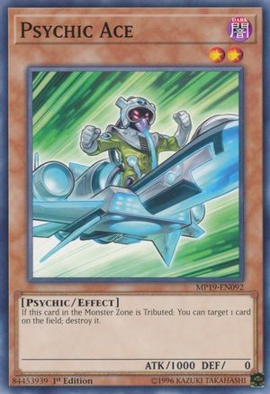 Psychic Ace (MP19-EN092) - 2019 Gold Sarcophagus Tin Mega Pack 1st Edition