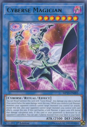 Cyberse Magician (MP19-EN095) - 2019 Gold Sarcophagus Tin Mega Pack 1st Edition
