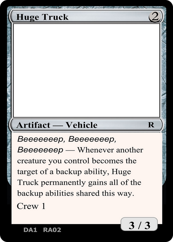 Huge Truck (UNK-RA02B) - Unknown Event