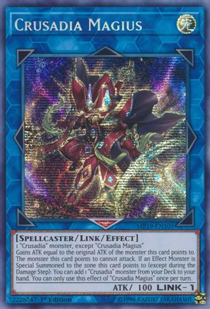 Crusadia Magius (MP19-EN105) - 2019 Gold Sarcophagus Tin Mega Pack Unlimited