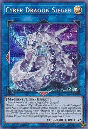 Cyber Dragon Sieger (MP19-EN108) - 2019 Gold Sarcophagus Tin Mega Pack Unlimited