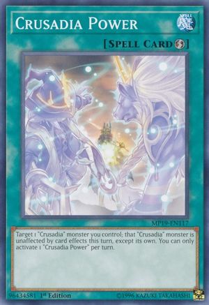 Crusadia Power (MP19-EN117) - 2019 Gold Sarcophagus Tin Mega Pack Unlimited