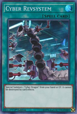 Cyber Revsystem (MP19-EN118) - 2019 Gold Sarcophagus Tin Mega Pack Unlimited