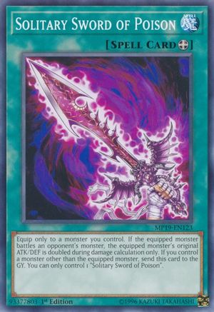 Solitary Sword of Poison (MP19-EN123) - 2019 Gold Sarcophagus Tin Mega Pack Unlimited