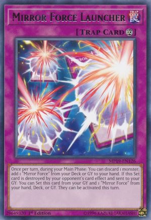 Mirror Force Launcher (MP19-EN126) - 2019 Gold Sarcophagus Tin Mega Pack 1st Edition
