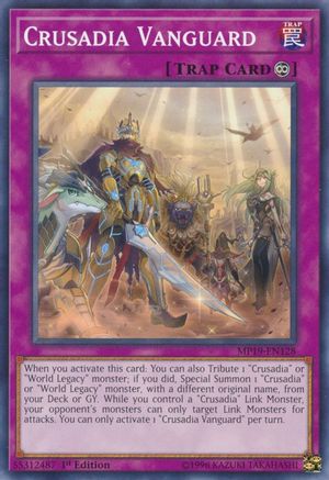 Crusadia Vanguard (MP19-EN128) - 2019 Gold Sarcophagus Tin Mega Pack Unlimited