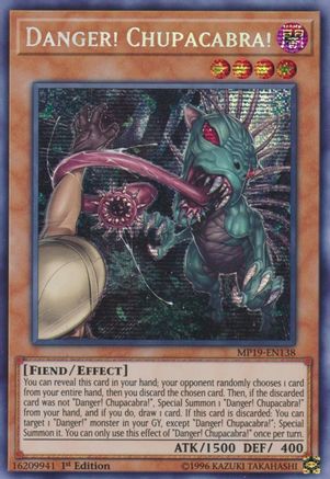 Danger! Chupacabra! (MP19-EN138) - 2019 Gold Sarcophagus Tin Mega Pack 1st Edition