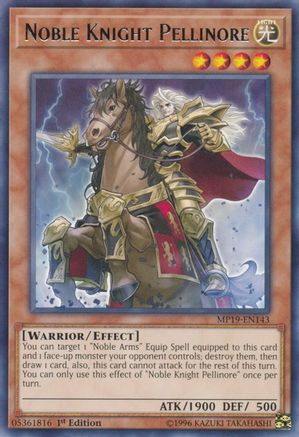 Noble Knight Pellinore (MP19-EN143) - 2019 Gold Sarcophagus Tin Mega Pack Unlimited