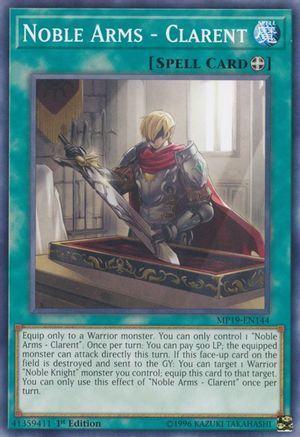 Noble Arms - Clarent (MP19-EN144) - 2019 Gold Sarcophagus Tin Mega Pack 1st Edition