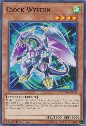 Clock Wyvern (MP19-EN152) - 2019 Gold Sarcophagus Tin Mega Pack Unlimited