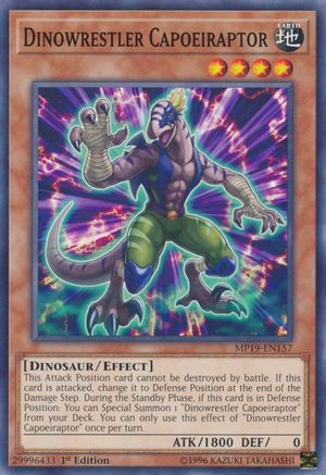 Dinowrestler Capoeiraptor (MP19-EN157) - 2019 Gold Sarcophagus Tin Mega Pack Unlimited