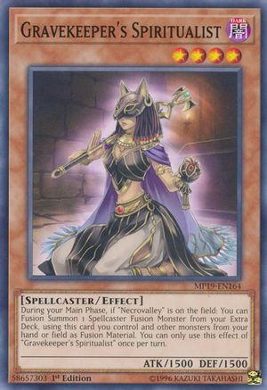 Gravekeeper's Spiritualist (MP19-EN164) - 2019 Gold Sarcophagus Tin Mega Pack Unlimited