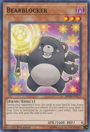 Bearblocker (MP19-EN175) - 2019 Gold Sarcophagus Tin Mega Pack 1st Edition