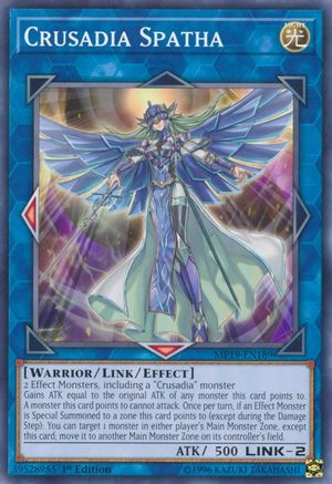 Crusadia Spatha (MP19-EN189) - 2019 Gold Sarcophagus Tin Mega Pack Unlimited