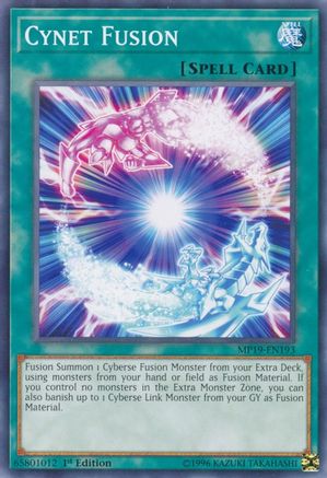 Cynet Fusion (MP19-EN193) - 2019 Gold Sarcophagus Tin Mega Pack 1st Edition