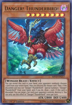 Danger! Thunderbird! (MP19-EN217) - 2019 Gold Sarcophagus Tin Mega Pack Unlimited