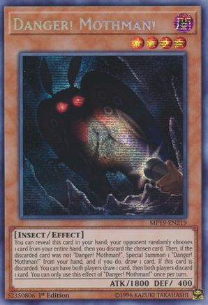 Danger! Mothman! (MP19-EN219) - 2019 Gold Sarcophagus Tin Mega Pack 1st Edition
