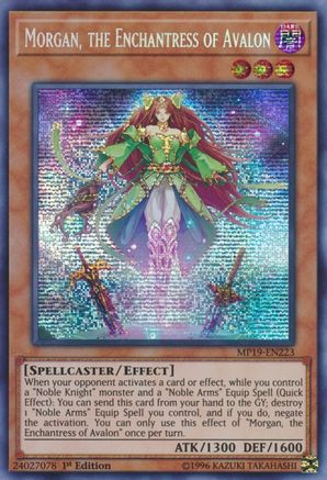 Morgan, the Enchantress of Avalon (MP19-EN223) - 2019 Gold Sarcophagus Tin Mega Pack 1st Edition