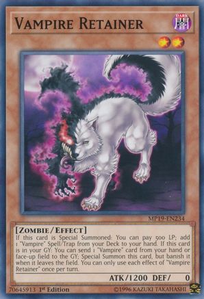 Vampire Retainer (MP19-EN234) - 2019 Gold Sarcophagus Tin Mega Pack Unlimited