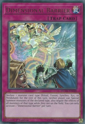 Dimensional Barrier (DUDE-EN048) - Duel Devastator 1st Edition
