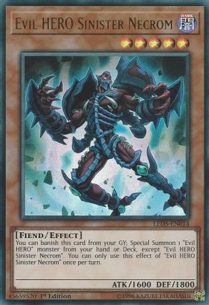 Evil HERO Sinister Necrom (LED5-EN014) - Legendary Duelists: Immortal Destiny 1st Edition