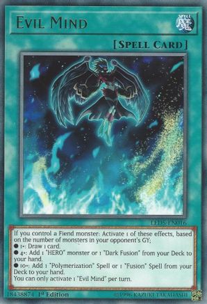 Evil Mind (LED5-EN016) - Legendary Duelists: Immortal Destiny 1st Edition