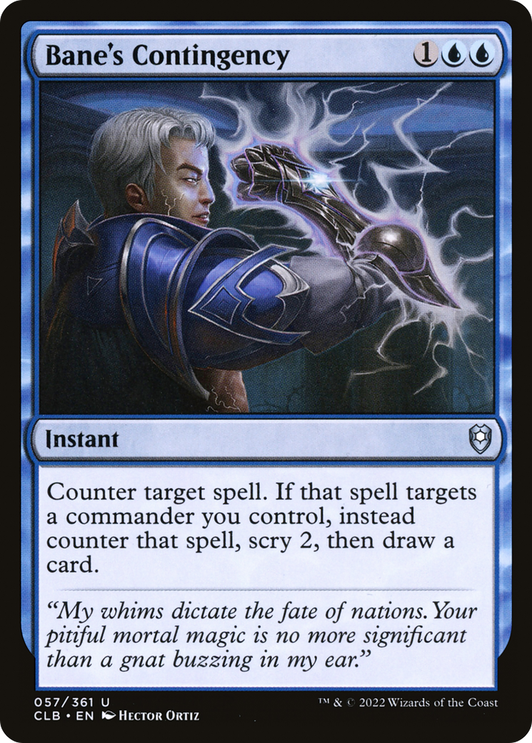 Bane's Contingency [Commander Legends: Battle for Baldur's Gate]