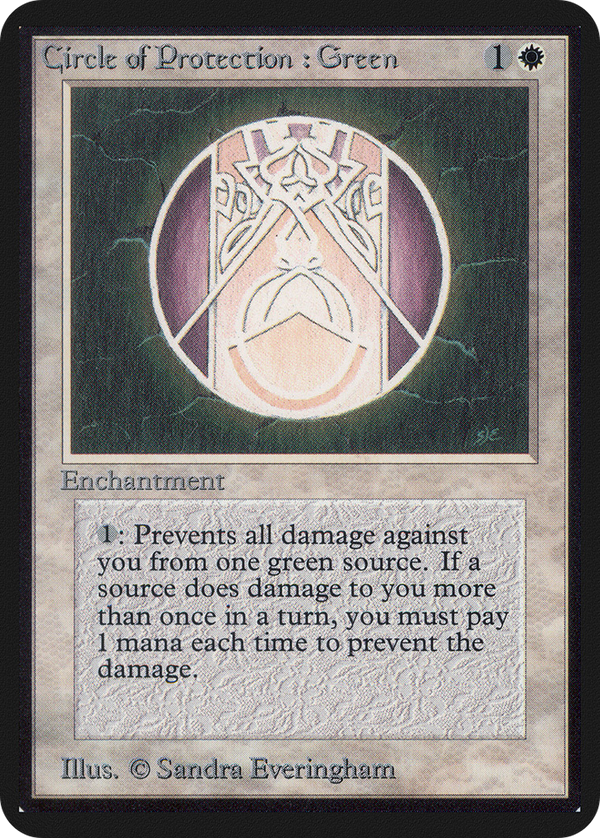 Circle of Protection: Green [Alpha Edition]