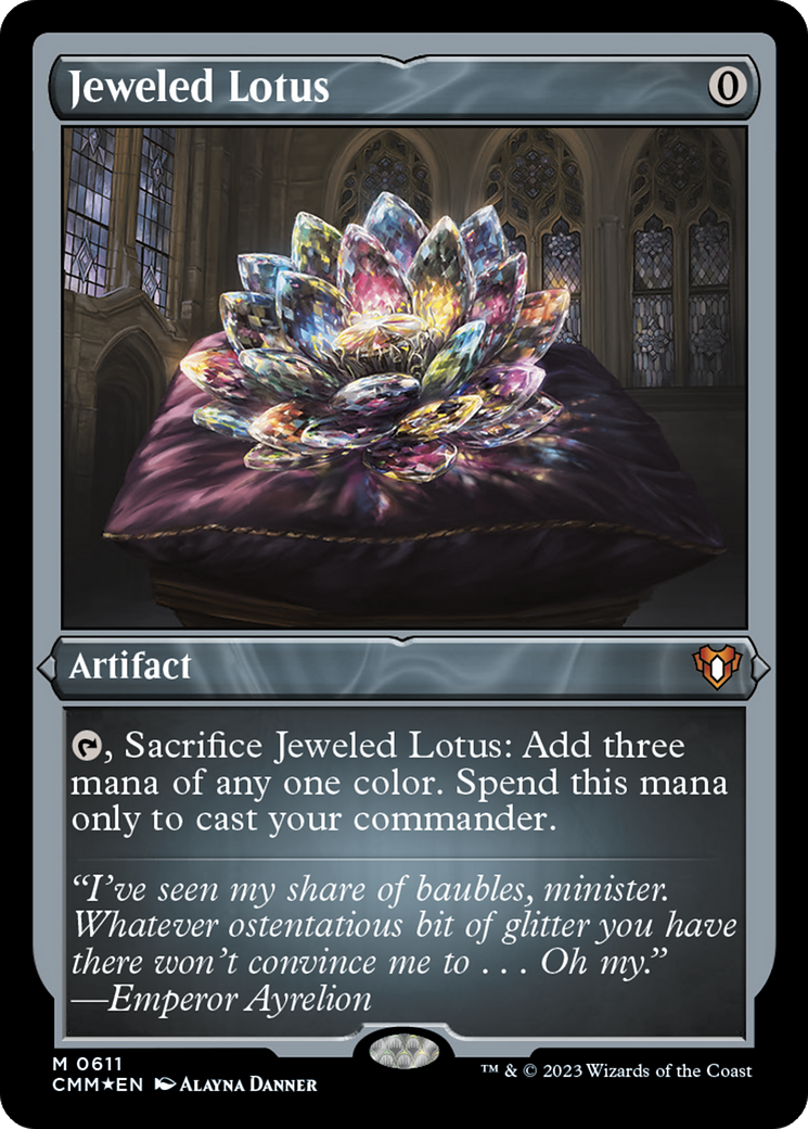 Jeweled Lotus (Foil Etched) [Commander Masters]