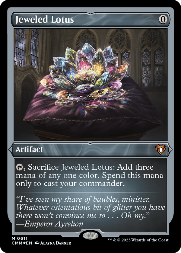 Jeweled Lotus (Foil Etched) [Commander Masters]