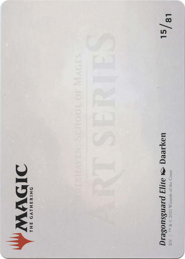 Dragonsguard Elite // Dragonsguard Elite (ASTX-015) - Strixhaven Art Series (Borderless) Foil