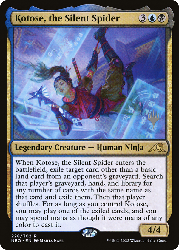 Kotose, the Silent Spider (Promo Pack) [Kamigawa: Neon Dynasty Promos]