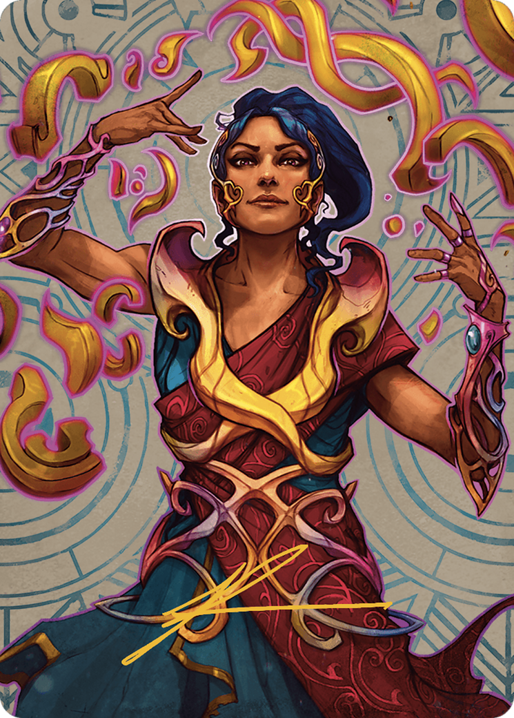 Saheeli, the Sun's Brilliance // Saheeli, the Sun's Brilliance (ALCI-052) - The Lost Caverns of Ixalan Art Series (Borderless) Foil