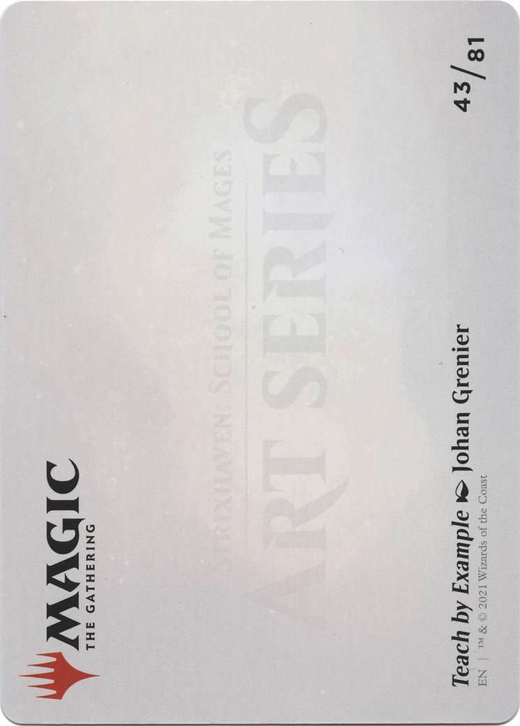 Teach by Example // Teach by Example (ASTX-043) - Strixhaven Art Series (Borderless) Foil