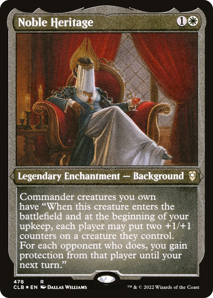 Noble Heritage (Foil Etched) [Commander Legends: Battle for Baldur's Gate]
