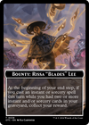 Bounty: Rissa "Blades" Lee // Wanted! (TOTC-038) - Outlaws of Thunder Junction Commander Tokens