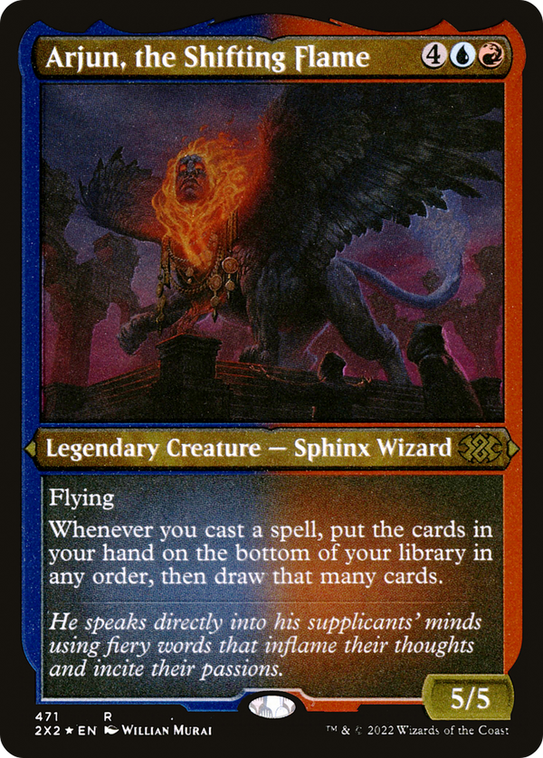 Arjun, the Shifting Flame (Foil Etched) [Double Masters 2022]