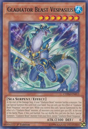 Gladiator Beast Vespasius (CHIM-EN013) - Chaos Impact 1st Edition