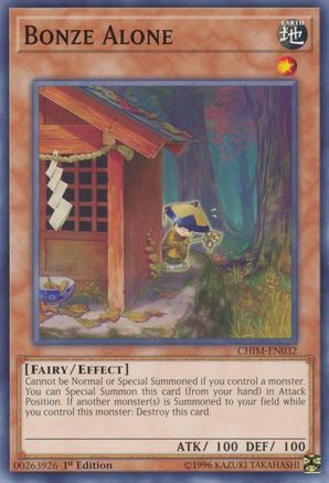 Bonze Alone (CHIM-EN032) - Chaos Impact 1st Edition