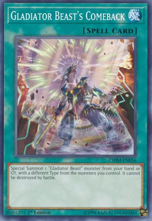 Gladiator Beast's Comeback (CHIM-EN056) - Chaos Impact 1st Edition