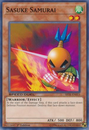 Sasuke Samurai (SBTK-EN015) - Speed Duel: Trials of the Kingdom 1st Edition