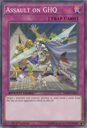 Assault on GHQ (SBTK-EN042) - Speed Duel: Trials of the Kingdom 1st Edition