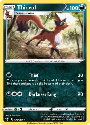 Thievul (126/202) [Sword & Shield: Base Set]
