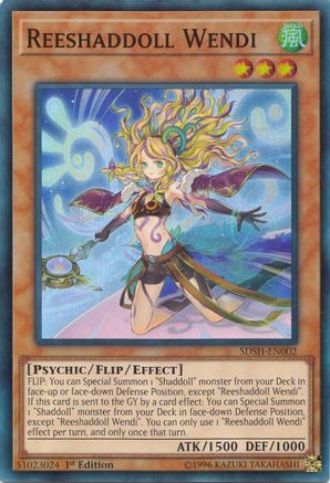 Reeshaddoll Wendi (SDSH-EN002) - Structure Deck: Shaddoll Showdown 1st Edition